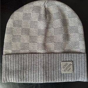 Designer checkered beanie